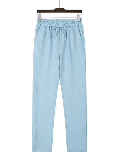 Pantaloni pentru Barbati - Material subtire si foarte comod - Design casual - Talie inalta