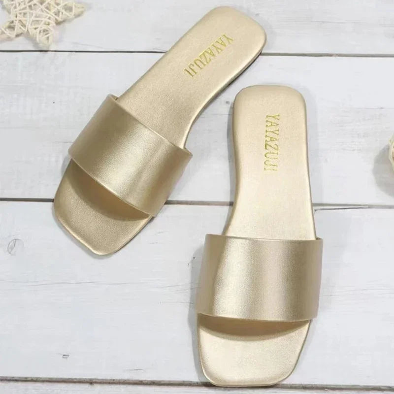 Pantofi plati de dama - Tip Slapi - Diferite culori - Perfecti pentru tinute lejere, casual, chiar si pentru plaja