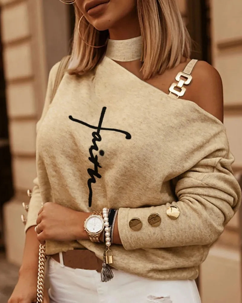 Bluza asimetrica cu croiala moderna - Dama