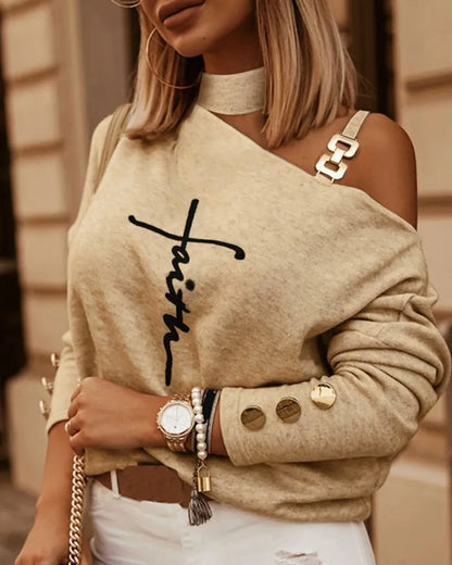 Bluza asimetrica cu croiala moderna - Dama