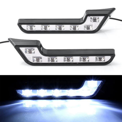 Reflectoare de ceata Universale cu LED-uri 2 buc. 6 LED-uri 12V în formă de L Lampă de ceață durabilă și rezistentă la apă.