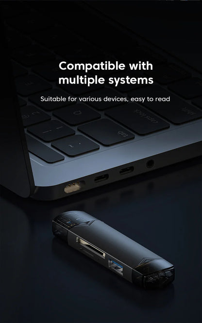 6 in 1 Otg Type C Card Reader USB 3.0 Micro Sd Mini Adapter TF USB Flash Drive Converter Mobile Phone Accessories