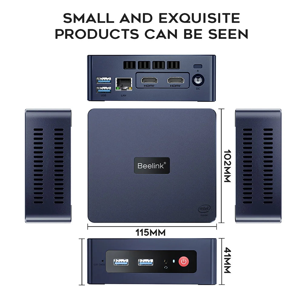 Beelink Mini S13 Intel Twin Lake N150 S12 Pro N100 Mini S N5095 Mini PC N95 8GB 128GB SSD Desktop Gaming Computer VS GMKtec G3