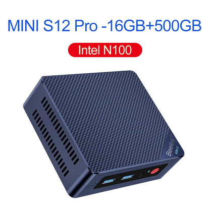 Beelink Mini S13 Intel Twin Lake N150 S12 Pro N100 Mini S N5095 Mini PC N95 8GB 128GB SSD Desktop Gaming Computer VS GMKtec G3