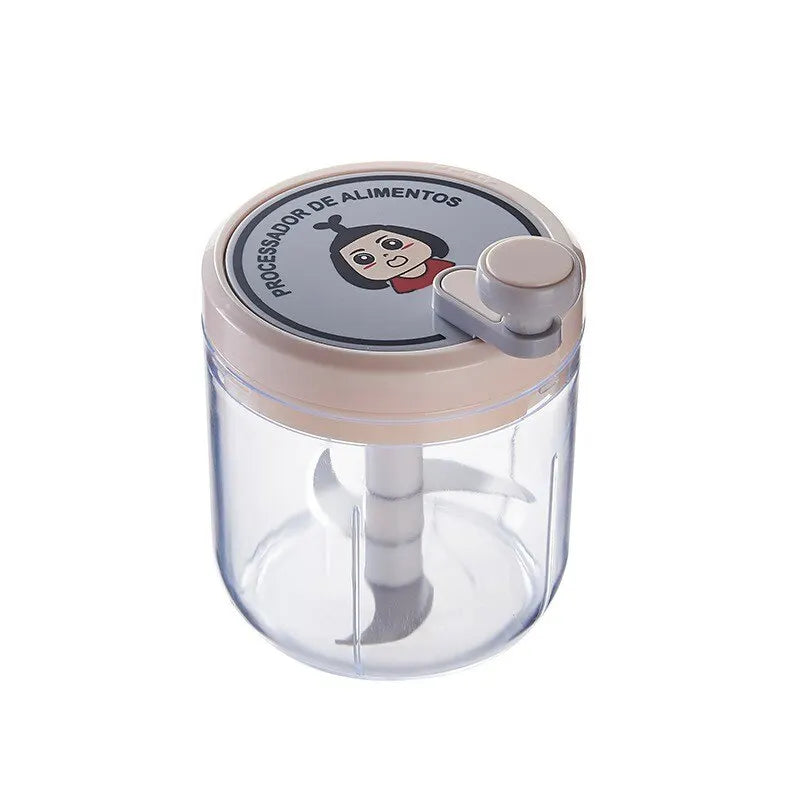 Tocator manual pentru legume, fructe, ceapa, ardei, tocator cu tragere, blender, mixer, concasor usturoi