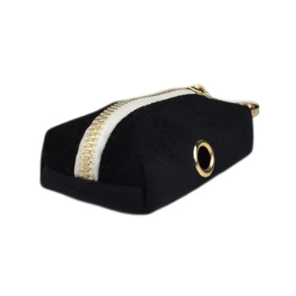 Set Deluxe pentru membrul pufos al familiei - Accesorii Deluxe din catifea neagra pentru catei - Accesoriile pot fi gravate (nu se vand personalizate!)
