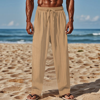 Pantaloni pentru Barbati - Material subtire si foarte comod - Design casual - Talie inalta