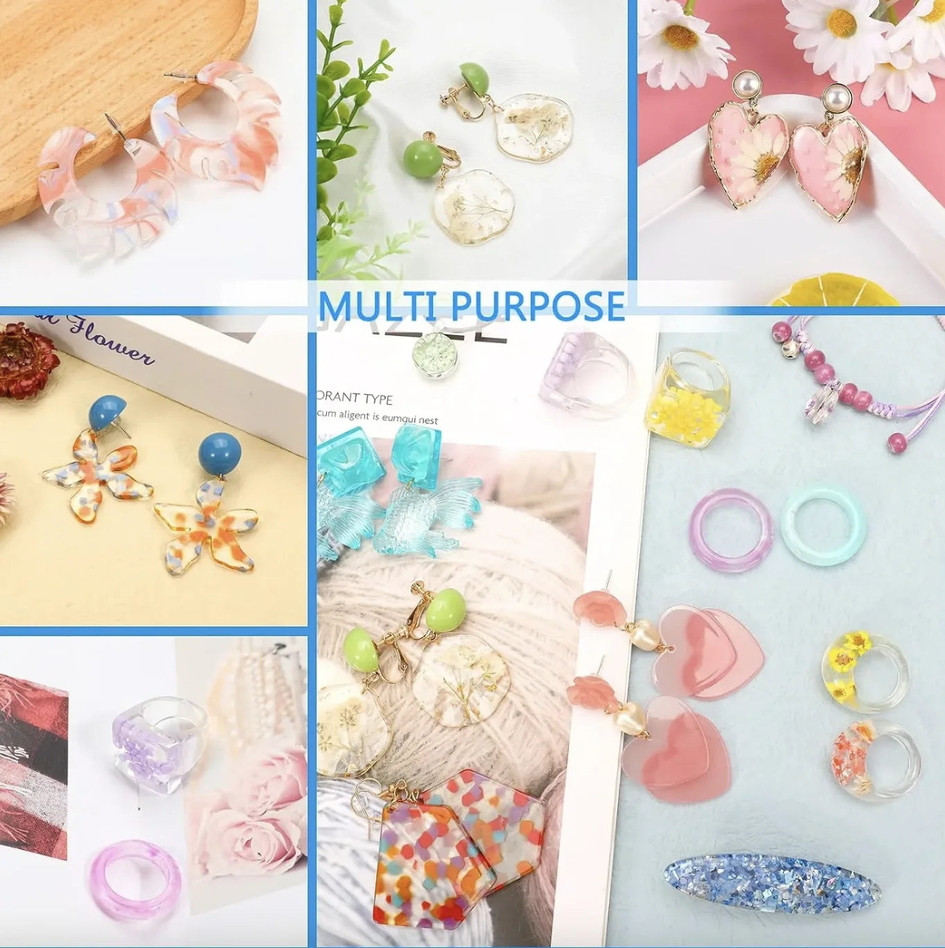 300 g Rășină UV, transparentă, dură, îmbunătățită Rășină epoxidica transparentă Up Rășină pentru polimerizare UV premixată pentru fabricarea de bijuterii artizanale