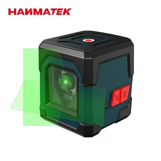 Nivela cu laser Hanmatek, nivelare automată pe 2 linii, linii verticale și orizontale, fascicul verde roșu, laser, linie transversală orizontală