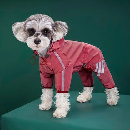 Îmbrăcăminte impermeabilă pentru animale de companie Pelerină de ploaie pentru câini din PU cu glugă pentru câini mici, mijlocii, pisici, jachetă pentru chihuahua, hanorac, pudel, pug, salopetă