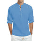 Top casual din bumbac - Barbati - Guler tunica