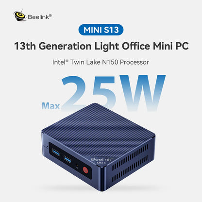 Beelink Mini S13 Intel Twin Lake N150 S12 Pro N100 Mini S N5095 Mini PC N95 8GB 128GB SSD Desktop Gaming Computer VS GMKtec G3
