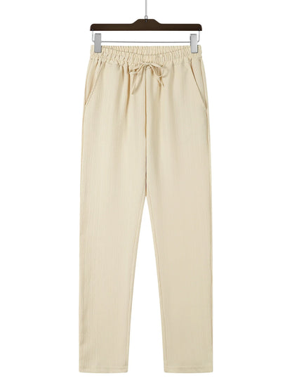 Pantaloni pentru Barbati - Material subtire si foarte comod - Design casual - Talie inalta