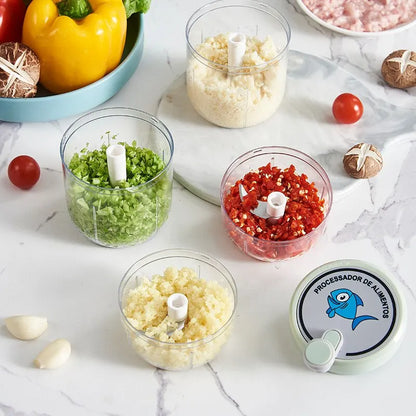 Tocator manual pentru legume, fructe, ceapa, ardei, tocator cu tragere, blender, mixer, concasor usturoi