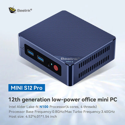 Beelink Mini S13 Intel Twin Lake N150 S12 Pro N100 Mini S N5095 Mini PC N95 8GB 128GB SSD Desktop Gaming Computer VS GMKtec G3